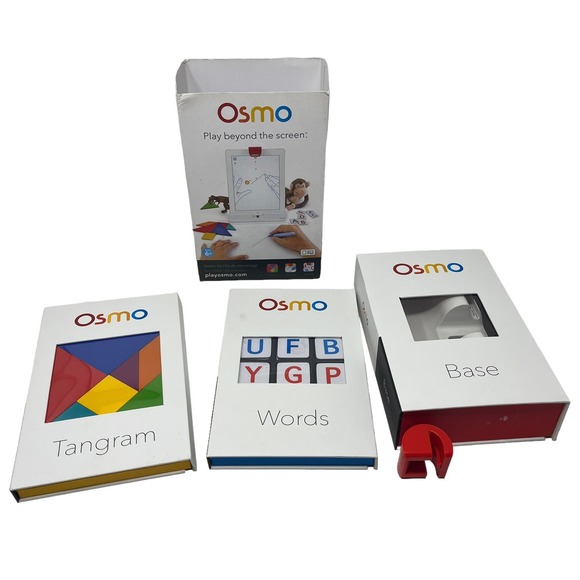 Osmo Learning Games Starter Kit Word Tiles, Tangrams, Base &‎ Reflector for iPad - Picture 1 of 6